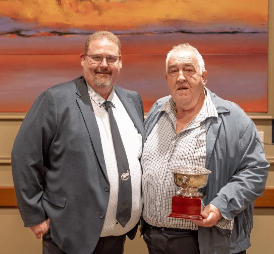 Michael LeFevre presented NTFA Clarie Boon Memorial Trophy